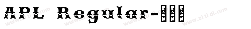 APL Regular字体转换 APL Regular字体转换